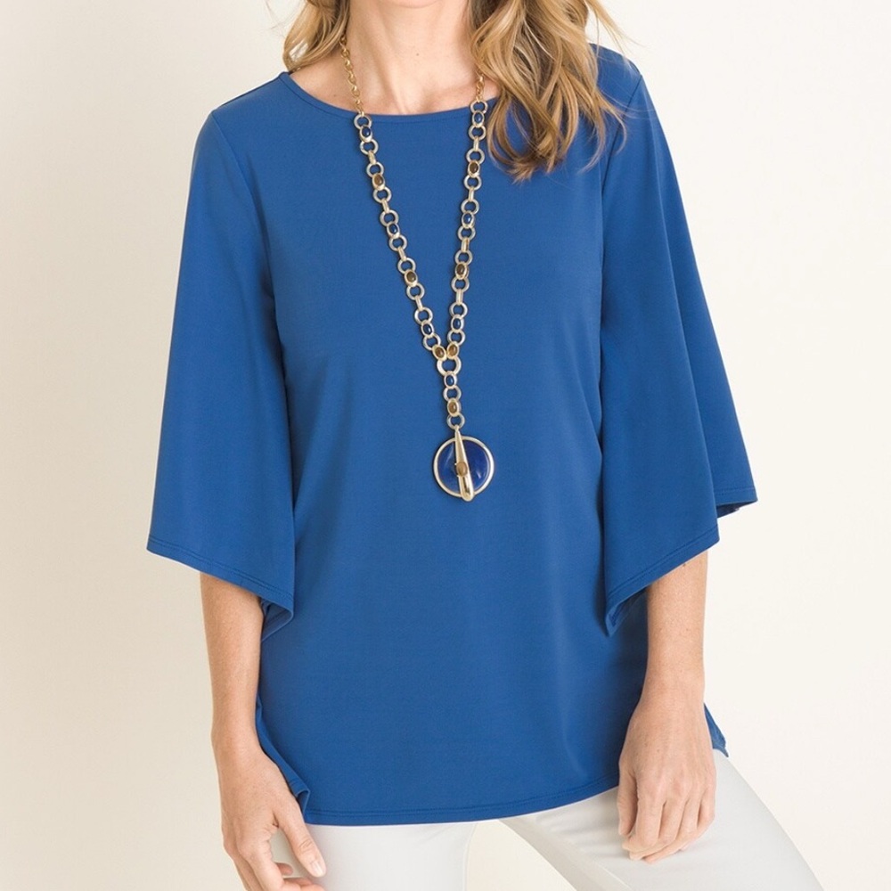 NWOT CHICOS KIMONO SLEEVE TOP 4/6/S